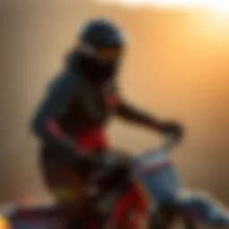 Dynamic athlete showcasing Pwr hoodie during a thrilling ride