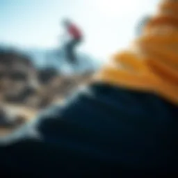 Close-up of rep pants showcasing material texture