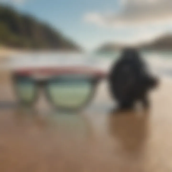 A close-up of high-performance surf gear available at Rip Curl Kauai