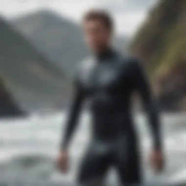 Performance of the Rip Curl Peak Wetsuit in Action Surfer testing the Rip Curl Peak Wetsuit in extreme conditions