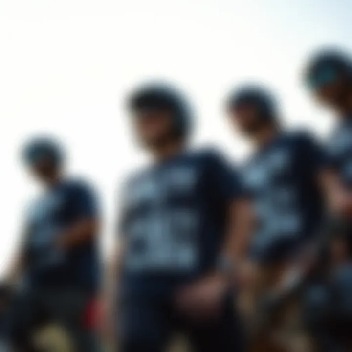 Unity in Adventure Sports Group of adventure enthusiasts wearing Salty Crew apparel