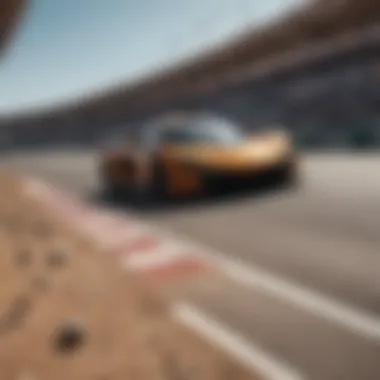 Drivers Navigating the Challenging Corners Drivers racing through the challenging corners of the track