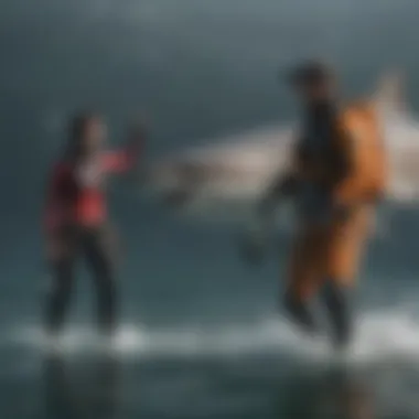 Safety Features of Innovative Shark Leash Innovative shark leash demonstrating safety features in water sports
