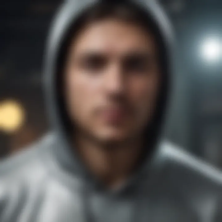 Different materials used in high-performance hoodies, emphasizing durability and comfort