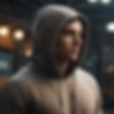 Innovative Fabric Technology in Hoodies A rugged hoodie with advanced fabric technology, perfect for outdoor enthusiasts