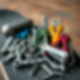 A variety of skateboard multi-tools displayed together