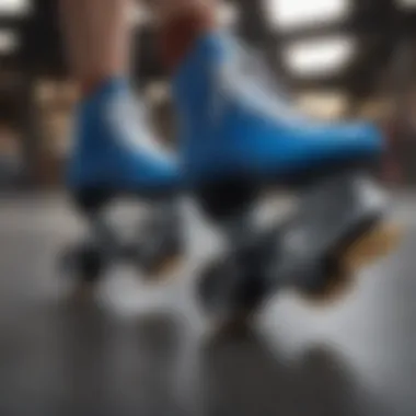 Detailed View of Design Features Close-up of the design features of the skates