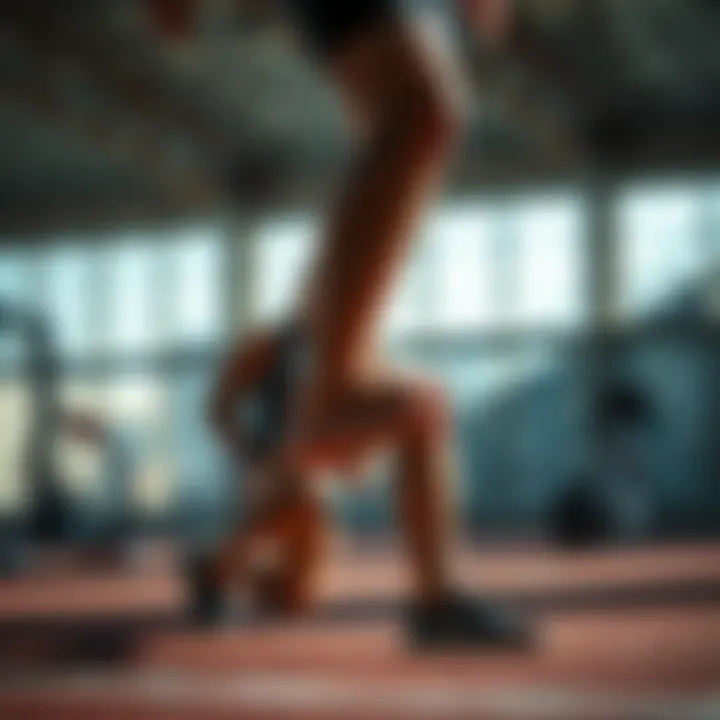 Calf stretch to prevent injuries during runs
