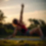 Dynamic hip flexor stretch for runners