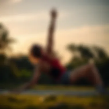 Dynamic hip flexor stretch for runners