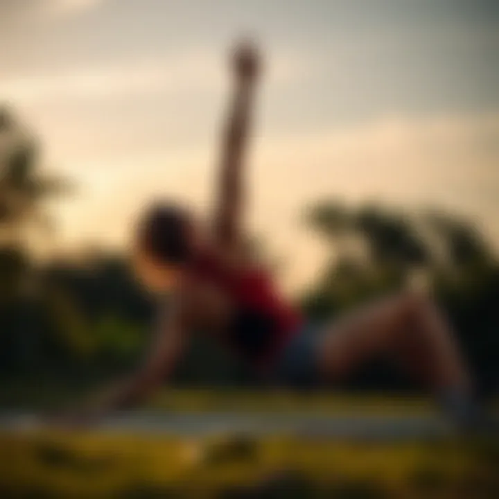 Dynamic hip flexor stretch for runners