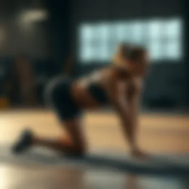 Quadriceps stretch targeting lower limbs