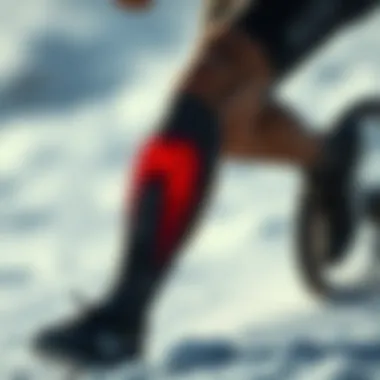 Graphic representation of common knee injuries in athletes
