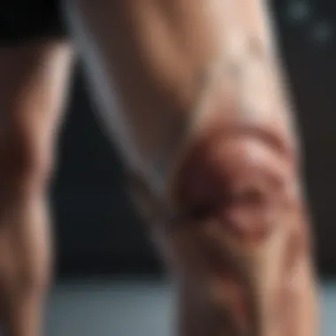 Understanding Knee Anatomy for Extreme Sports Anatomical diagram highlighting knee joints and surrounding muscles.