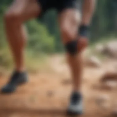 Common Knee Injuries in Extreme Sports Illustration of common knee injuries in extreme sports.