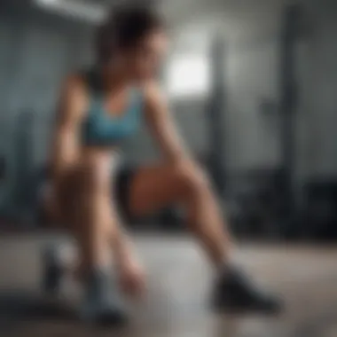 Strength Training for Knee Resilience Athlete performing strength training exercises targeting the knees.