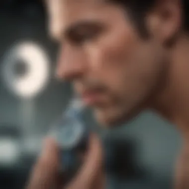 Measuring Lung Function with a Spirometer An athlete using a spirometer to measure lung function
