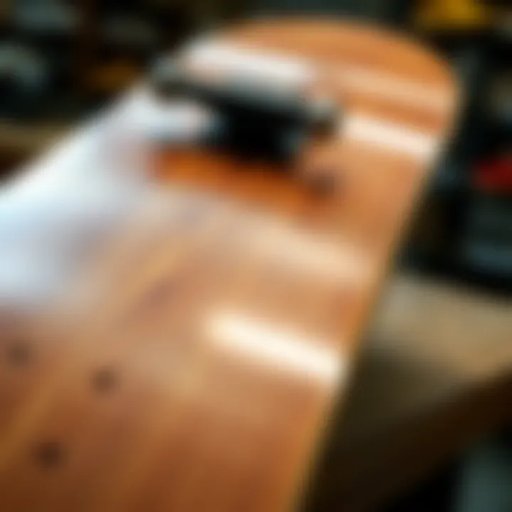 Detailed examination of materials used in Supreme skateboard deck construction