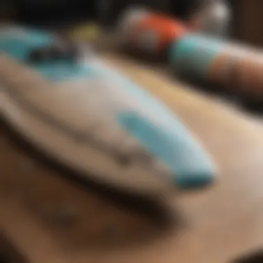 Comprehensive Surfboard Repair Kit Detailed view of a surfboard repair kit.