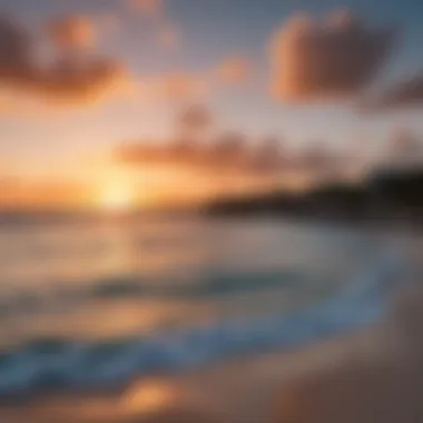 Picturesque Sunset at Providenciales A picturesque sunset illuminating the local community in Providenciales