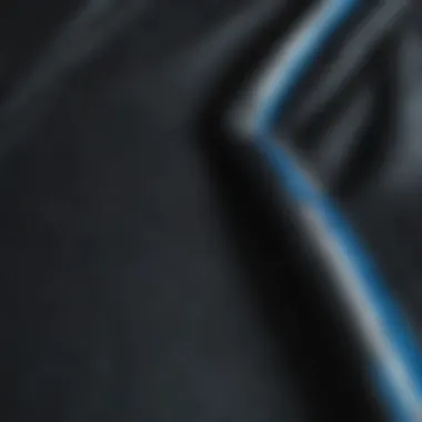 Fabric Focus: Quality and Design of the Jersey Close-up of fabric texture showcasing the quality of the basketball jersey