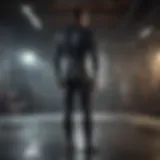 A perfectly fitted wetsuit showcased on a hanger
