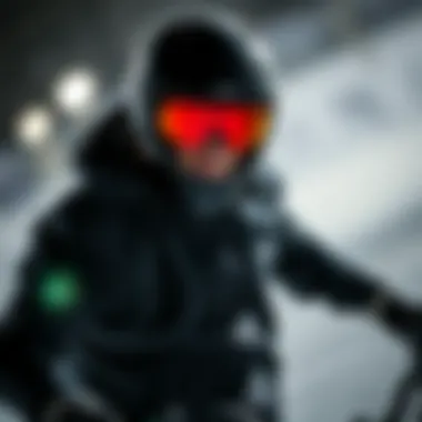 Extreme Sports Performance in the Black Coach Jacket Athlete showcasing the black coach jacket during an extreme sports event