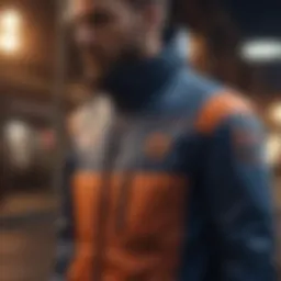 The Brighton jacket showcasing its sleek design and vibrant colors