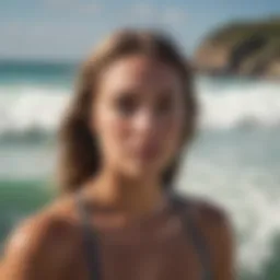 Vibrant surf culture gathering at the beach