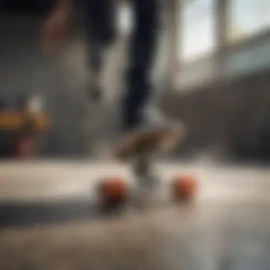Performance Impact of Speed Washers An illustration of a skateboard demonstrating the impact of speed washers on performance.