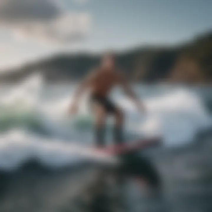 An E Wave Board in action on the water, highlighting its performance