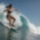 The sleek design of the E Wave Board showcasing its innovative features