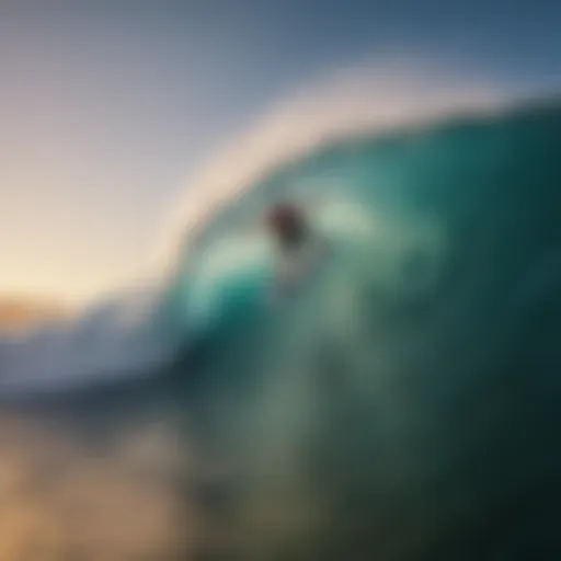 Dynamic wave formation during a surf competition