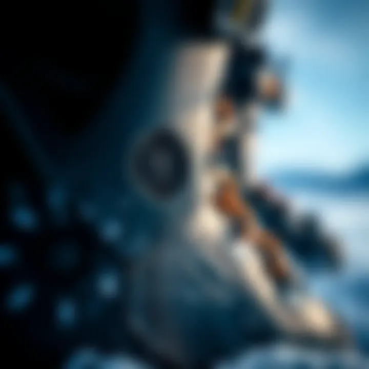 Materials That Enhance Snowboard Boot Performance Close-up of high-quality snowboard boot materials for durability