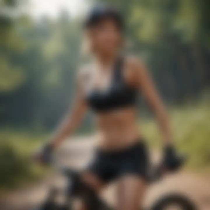 An extreme sports enthusiast showcasing personal style with anime biker shorts.