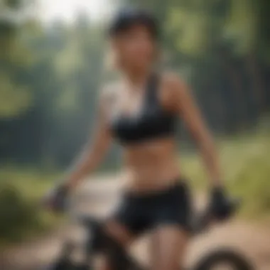 Personal Expression in Extreme Sports An extreme sports enthusiast showcasing personal style with anime biker shorts.