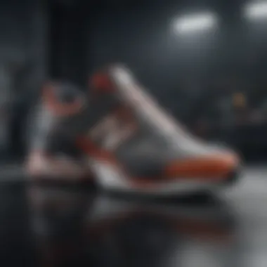 Footwear Technology Advancements A diagram illustrating the technology used in New Balance shoes, demonstrating advancements in footwear technology.