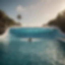 Artificial wave pool showcasing innovative design