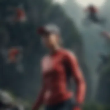Nike in Extreme Sports Collage of extreme sports athletes wearing Nike gear, showcasing diversity in sportswear.