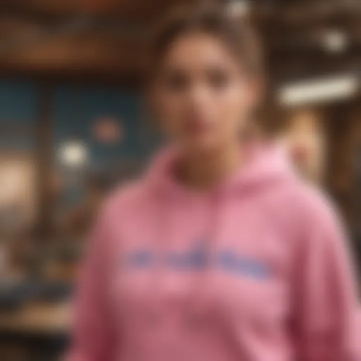 Stylish young individuals engaging in extreme sports while wearing pink Hollister sweatshirts