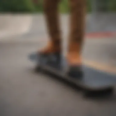 An individual demonstrating proper safety gear while skating on a small ramp