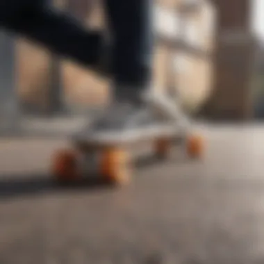 Classic Skateboard with Vans Classic skateboard featuring iconic Vans footwear