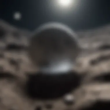 Gravitational Influences on the Moon A graphical depiction of gravitational forces affecting the Moon's position.