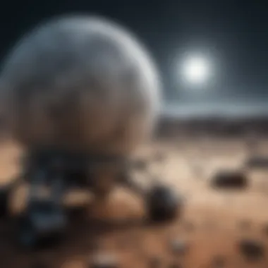 Technological Advances in Lunar Observation An illustration showcasing advanced technology used for lunar observation.