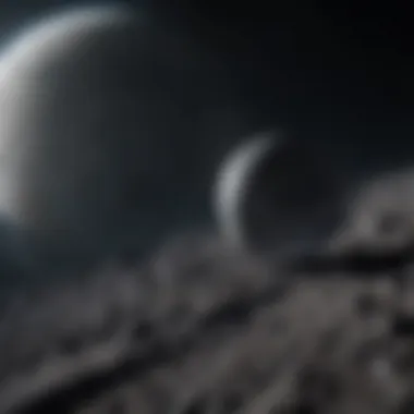 Moon's Orbit An artistic representation of the Moon's orbit around Earth.