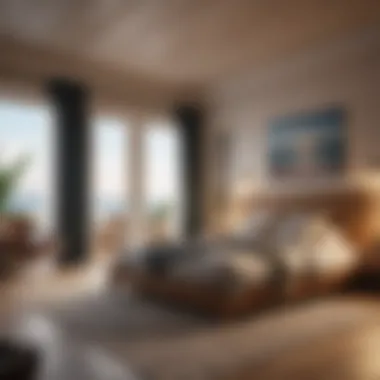 Ideal Sleep Environment A cozy bedroom with ambient sound equipment