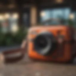 Stylish Roxy crossbody bag in an outdoor setting