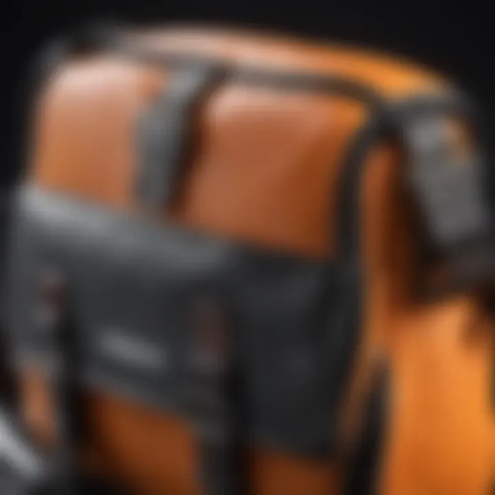 Close-up of functional features of the Roxy crossbody