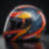 Max Verstappen's signed helmet showcasing unique designs