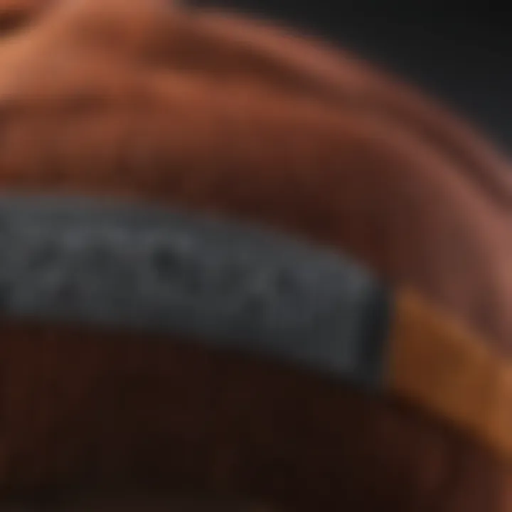 Close-up of a beanie with advanced material for extreme sports